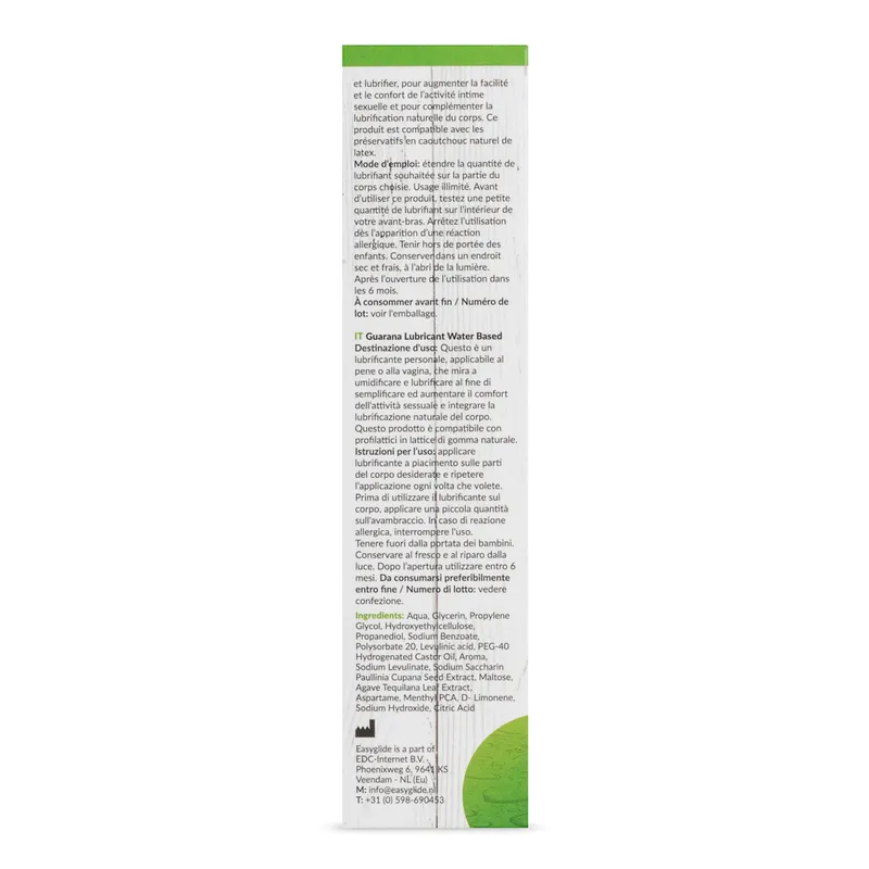 EasyGlide Energy Guarana Wasserbasis Gleitgel - 30ml