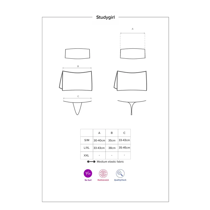 Sexy Outfit Set Kostüm Größe: L/XL