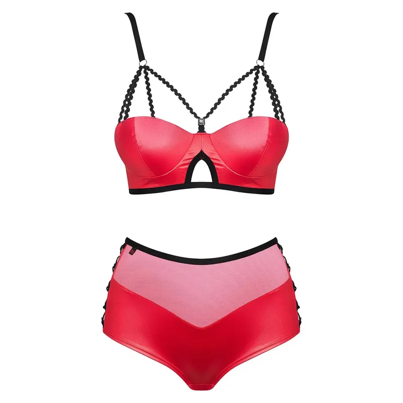 Leatheria Set rot Größe: L/XL