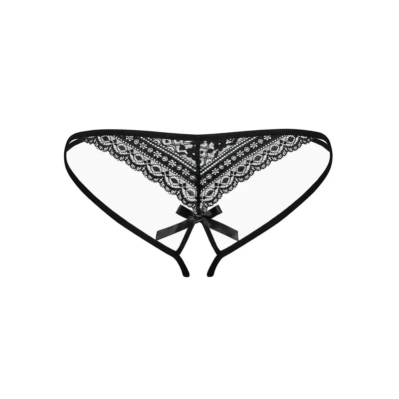 Picantina Crotchless Thong schwarz Größe: S/M