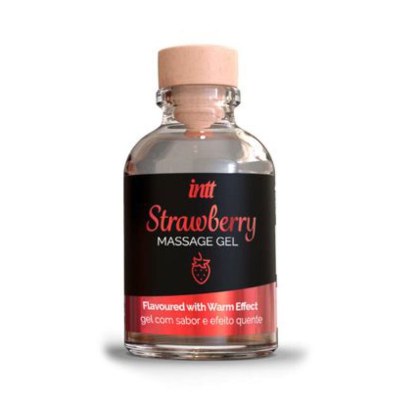 Intt wärmendes Massagegel Erdbeere - 30 ml