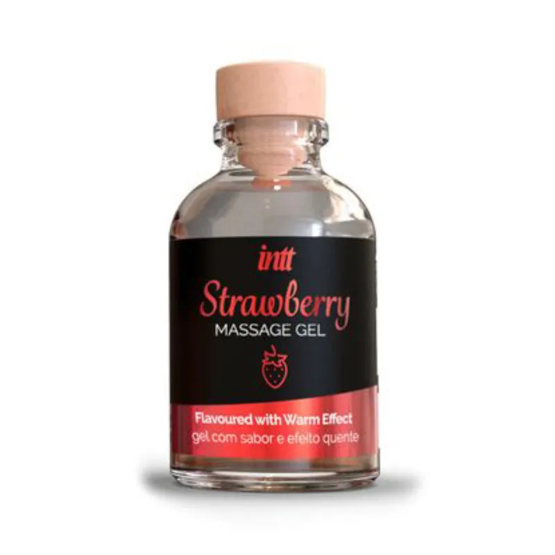 Intt wärmendes Massagegel Erdbeere - 30 ml