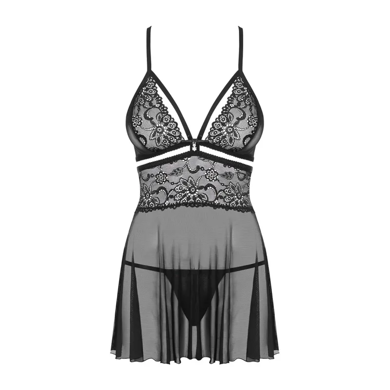 Babydoll 838-BAB-1 schwarz - L/XL