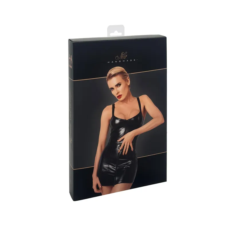 Wetlook Minikleid F320 mit Ring- 3XL