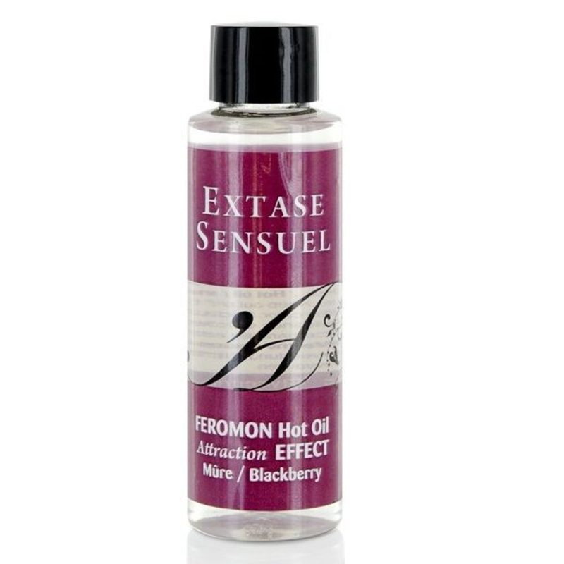 Extase Sensual Massageöl mit wärmeeffekt und Brombeer Pheromonen - 100 ml