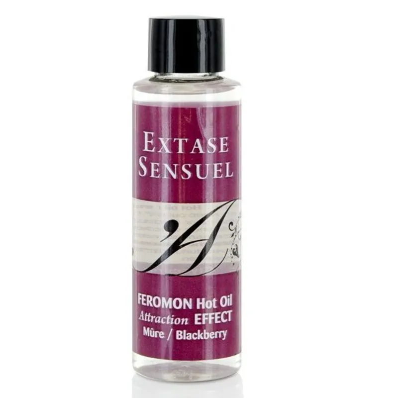 Extase Sensual Massageöl mit wärmeeffekt und Brombeer Pheromonen - 100 ml