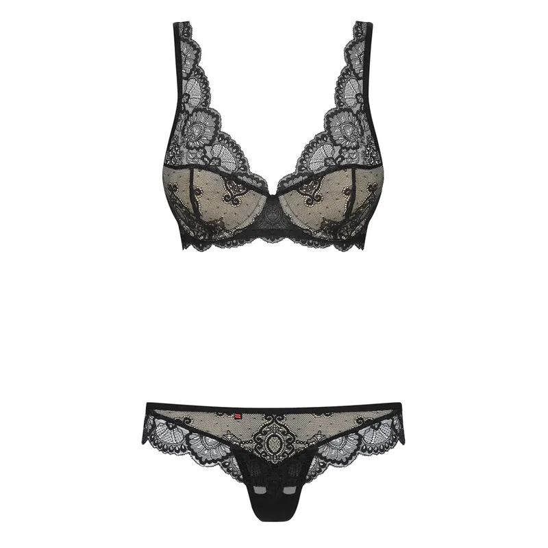 853-SET-1 2-teilges Set schwarz - L/XL