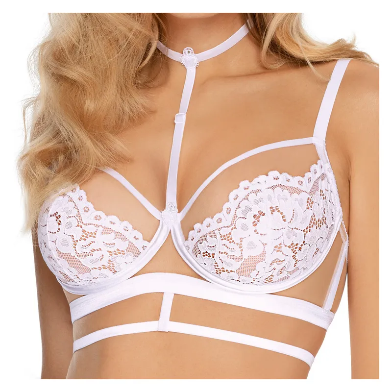 2-teiliger Chocker weiß S/L