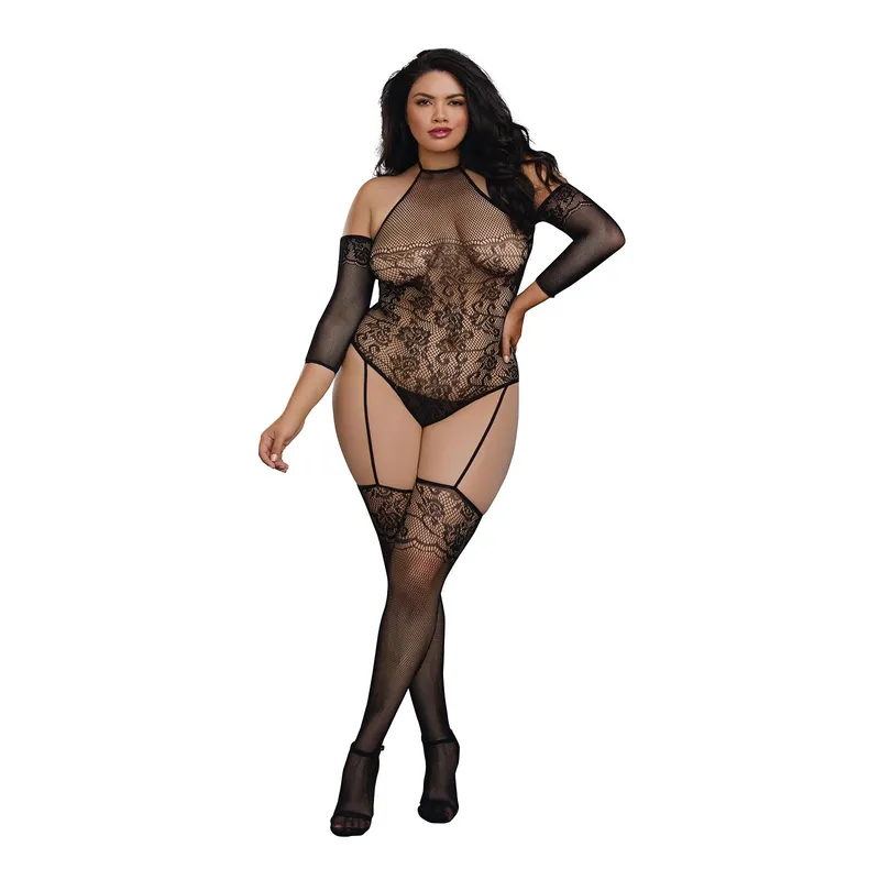 Bodystocking DR0310 schwarz Größe: One-Size
