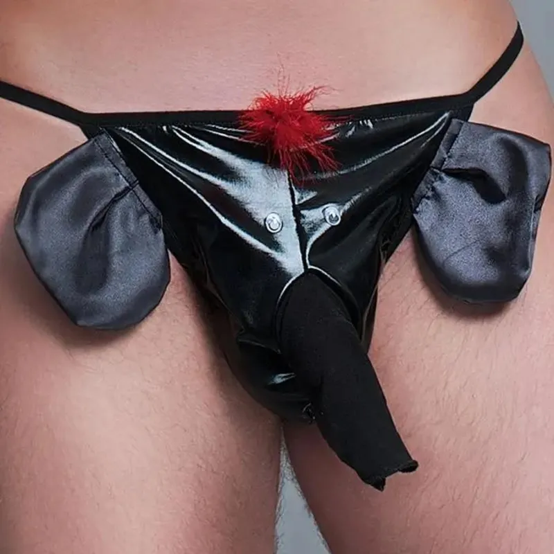 Scherzstring Elefant schwarz MC/9028 - 2XL/3XL