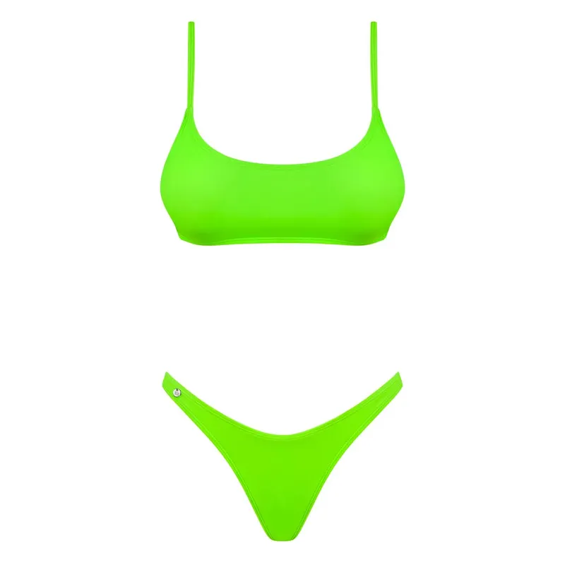 Bikini Mexico Beach neongrün Größe: M