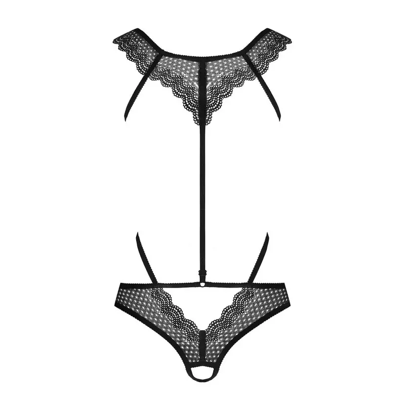 857-TED-1 offener Body schwarz - L/XL
