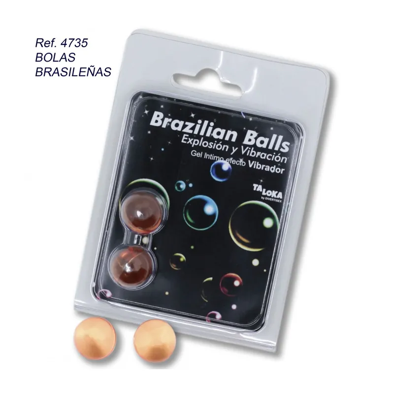 2 brasillianische Bälle mit Intim Explosivem Vibrator-Effekt