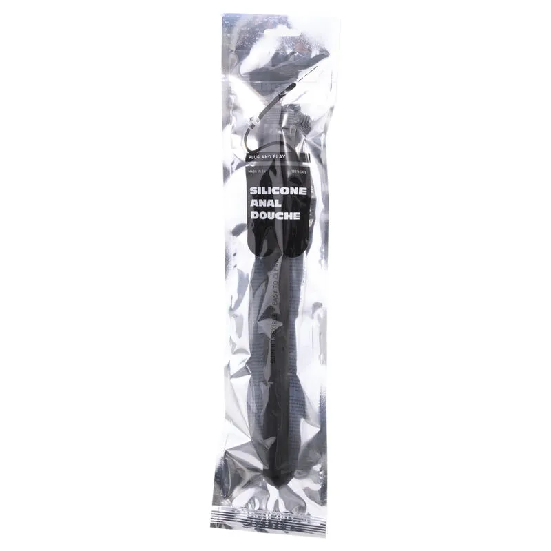 All Black - Dusche Anal Klappbares Silikon 27 Cm