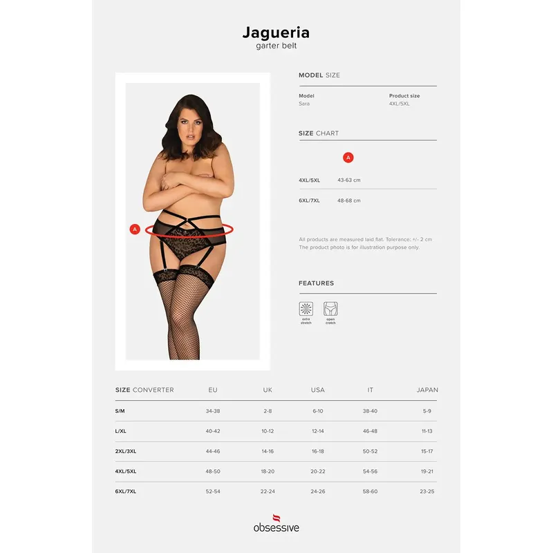 Jagueria Garter Belt Größe: 4XL/5XL