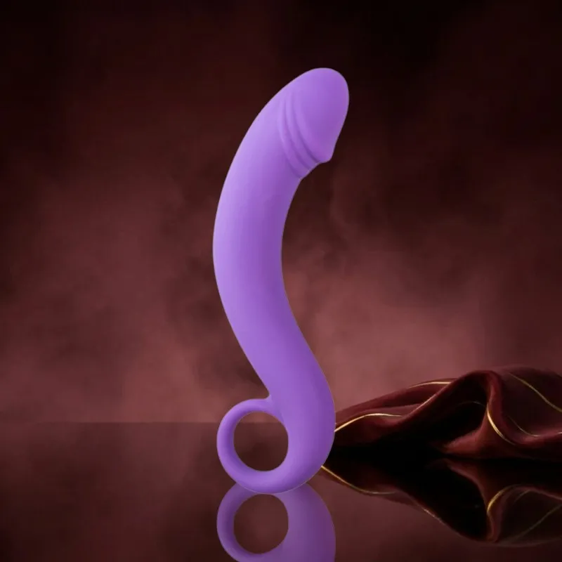 Lila Prostata-Dildo aus Silikon