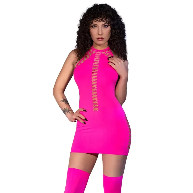 Minikleid CR4397 neonpink