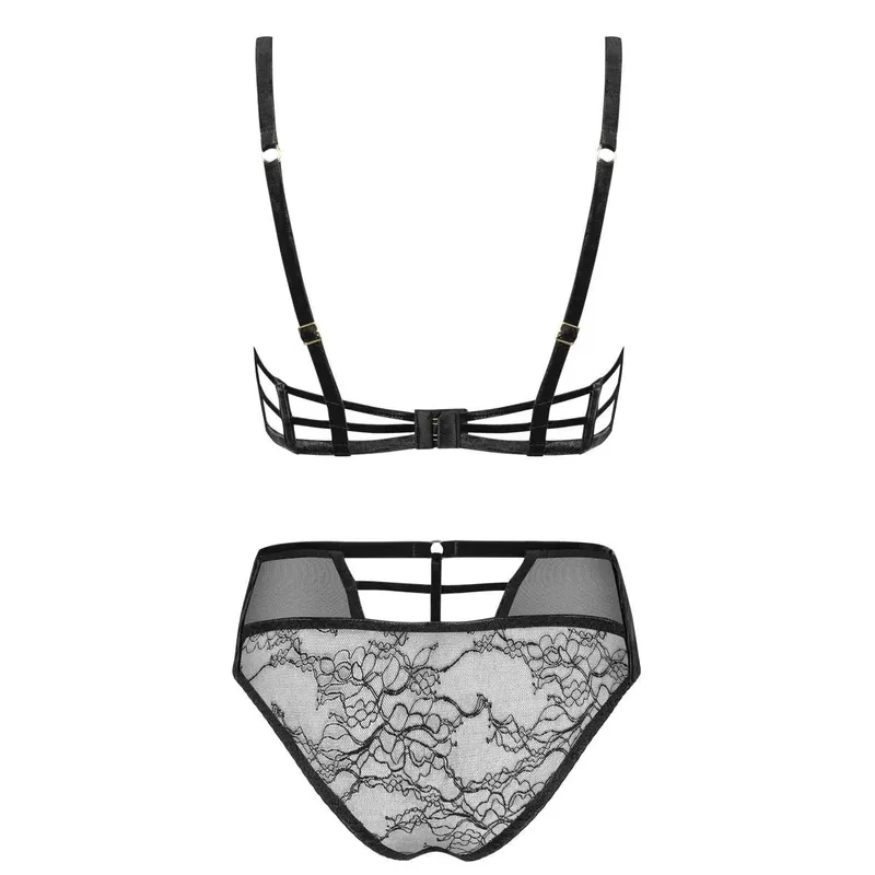 080918 Set aus Balconette Bügel-BH und Panty - XL (BH 75E/80D & Panty 42)