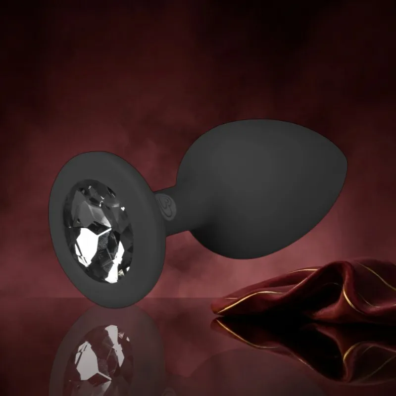 Diamond Analplug klein - schwarz