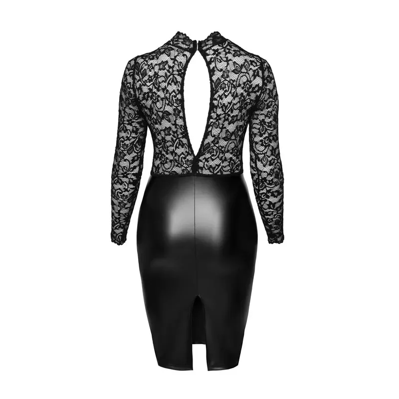 Midi Kleid mit weicher Spitze F269 - 6XL