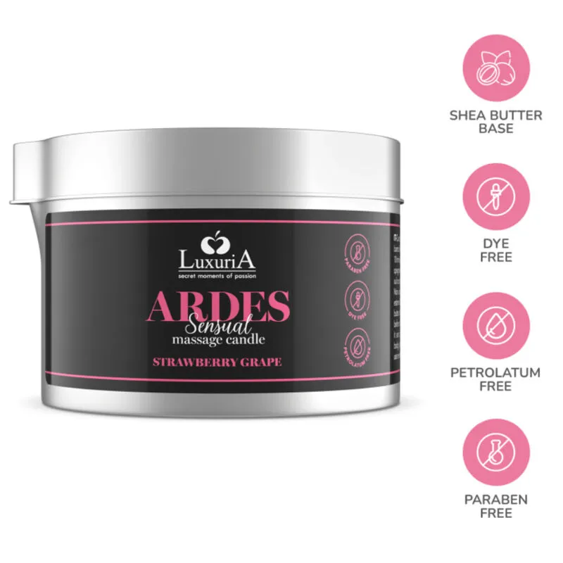 Intimateline Luxuria Massagekerze Traube/Erdbeere - 80 ml