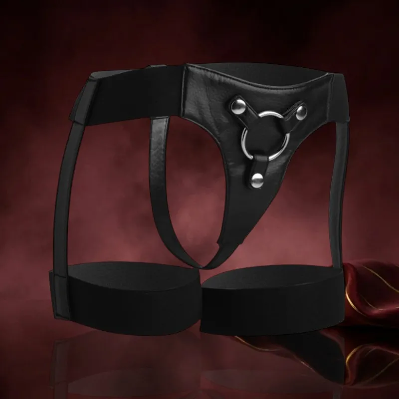 Strap-on Harness in Schwarz im Straps-Look
