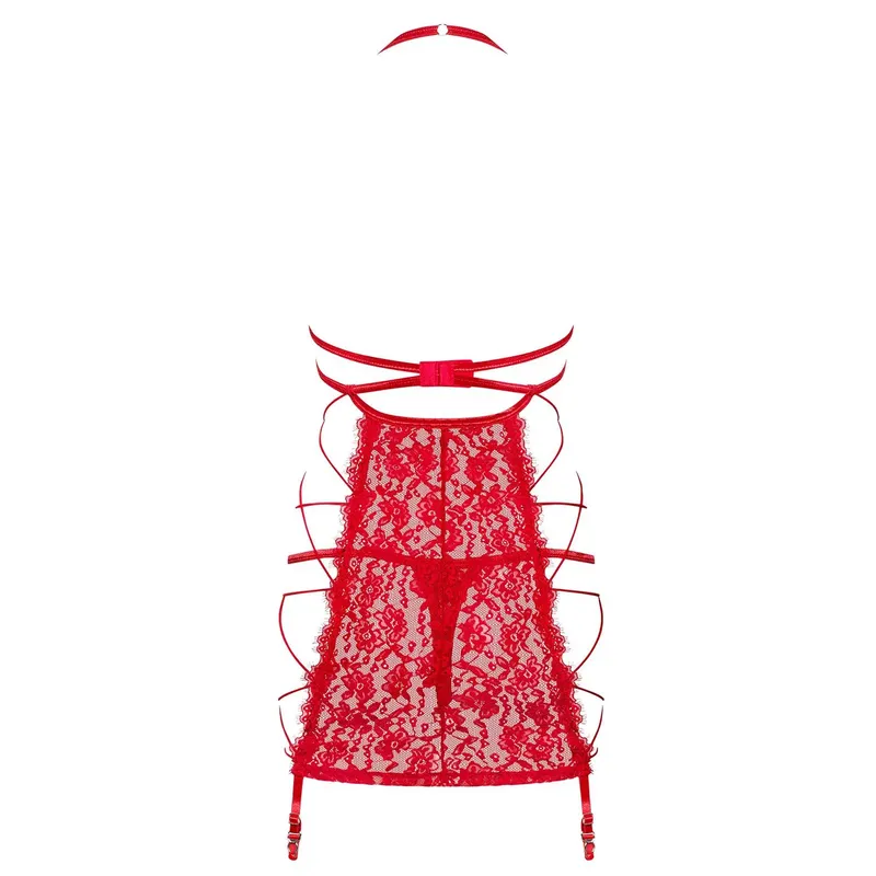Chemise Rediosa mit String rot - S/M
