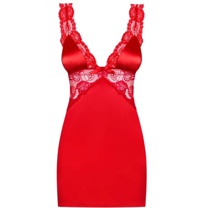 Chemise Secred mit String rot - S/M