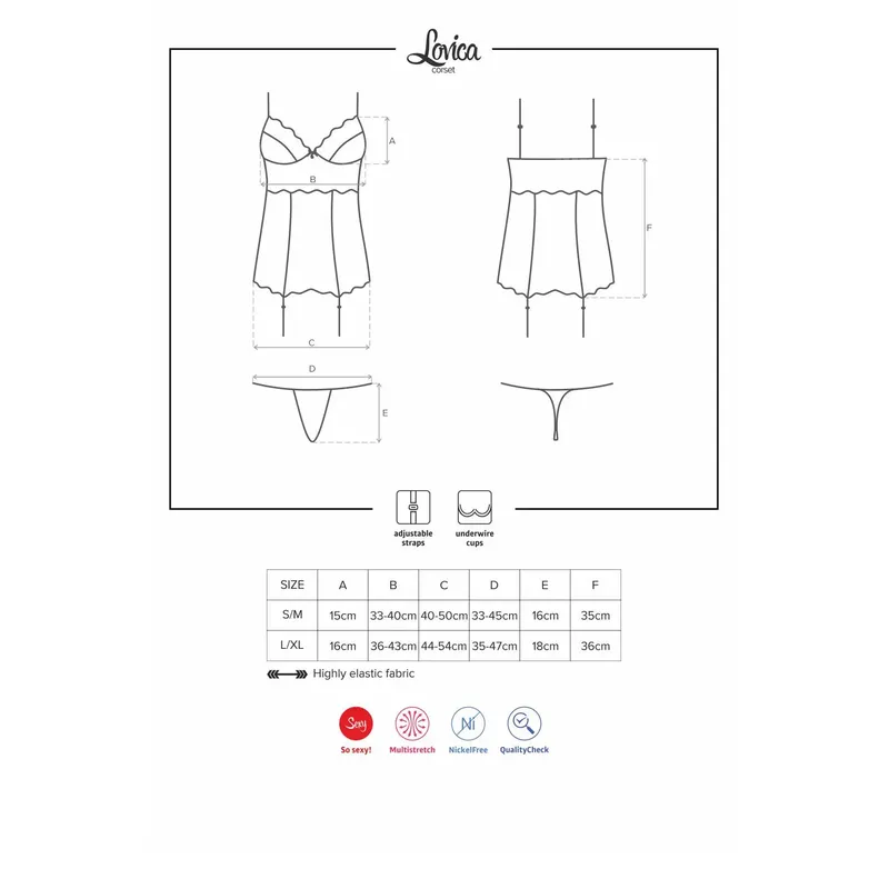 Lovica Corsage Größe: XXL