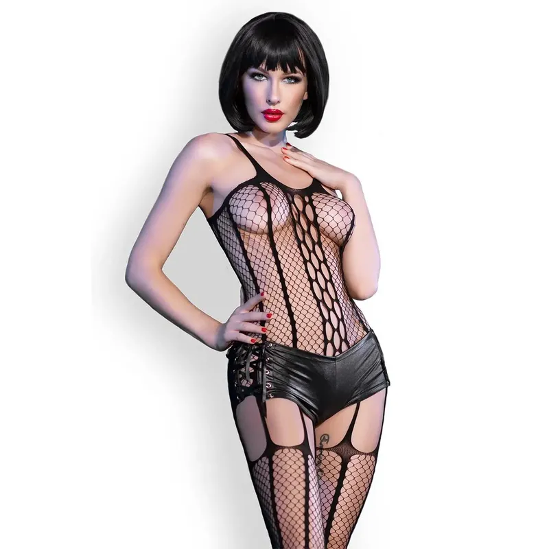 Bodystocking-Set CR4476 schwarz - S