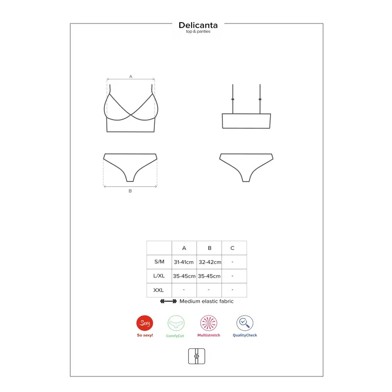 Delicanta Top & Panties mint
