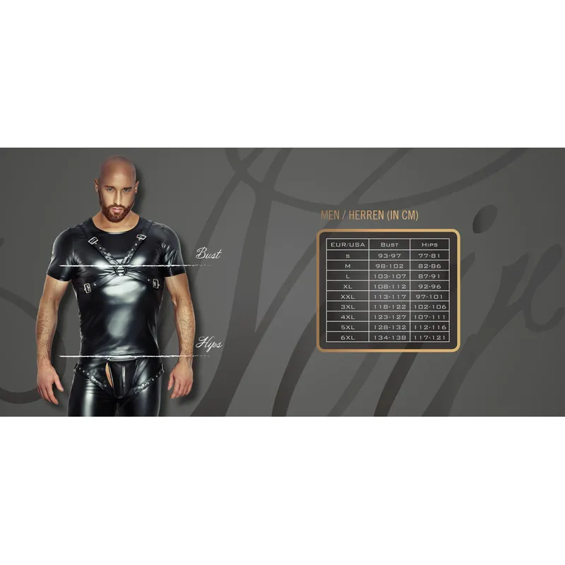 Snake wetlook Shorts H069 - 3XL