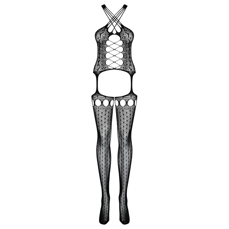 Bodystocking G313 mit offenem Schritt schwarz S/L von Obsessive